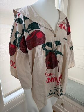 Jaded Gypsy apple print boho jacket